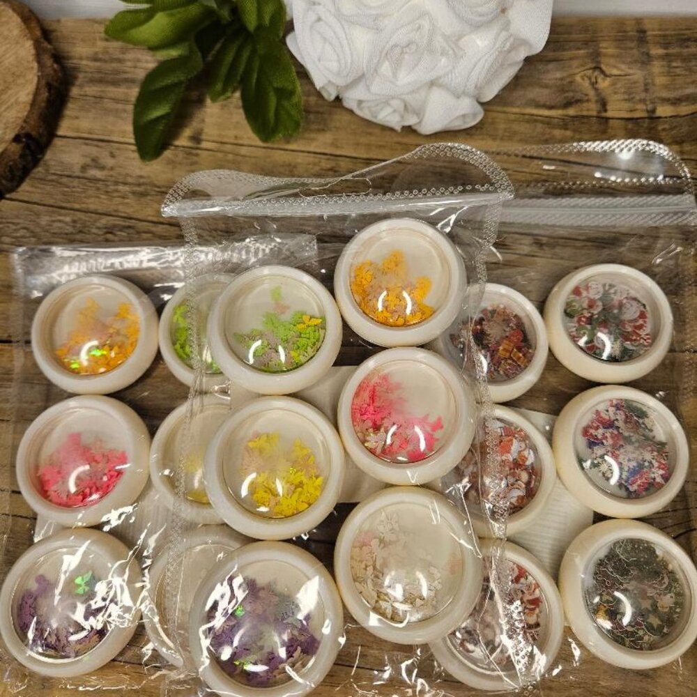 3 Packs of Butterfly and Christmas Nail art for Acrylic Nails